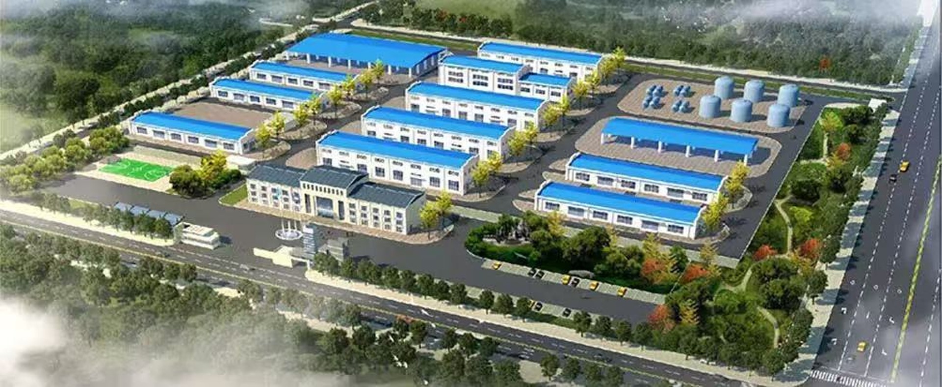 Aerial View of Hebei Sukeleshi Chemical Factory